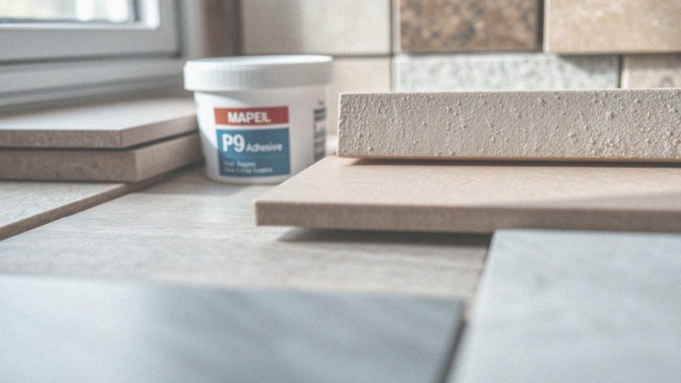 Jakie płytki można przyklejać klejem Mapei P9?
